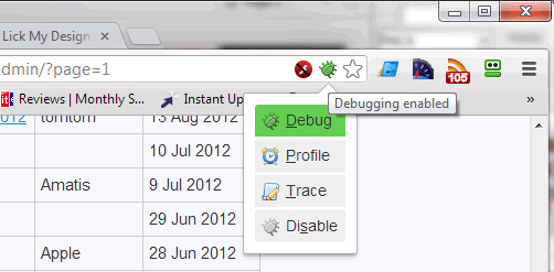 Chrome Xdebug plugin